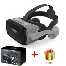 입체 안경 3d vr 기기 VR Shinecon 9.0 Casque VR 가상 현실 3D 고글 스마트 폰용 헤드셋 헬멧 스마트 폰 Google 판지 스테레오 66, 갈색