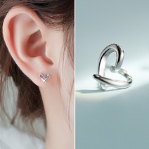 투비큐디 S925실버 러빙하트 귀걸이