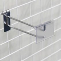 휀스망 이중 후크(은색) 가격표시기 포함, 은색, 250㎜