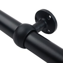 철물전 파이프 브라켓 검정 25파이 단구 양구 - 50mm/100mm 및 검정파이프 25파이 1500mm, 단구100mm, 1개