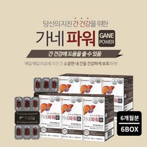 피로한 간에 좋은 프랑스산 원료 간기능 분해 간수치 높을때 낮추는 건강 염려 관리 먹는 영양제 간보호제, 6BOX(6개월분), 0.8g, 6개