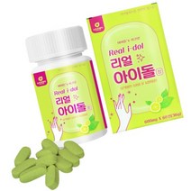 [1+1행사] 아이돌시크릿워터 NEWTROWAY 레몬녹차수 리얼아이돌정 30정 국내산 옥수수수염 늙은호박 팥 함유, 리얼아이돌정600mgx60정 1+1