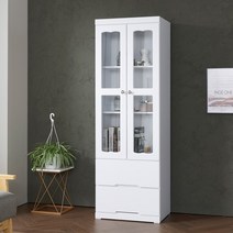 퍼니아트 클린 유리 장식장, 화이트