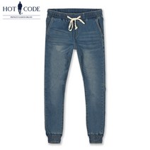 핫코드 남자 스판 진청 밴딩 조거팬츠 청바지 HC208_1