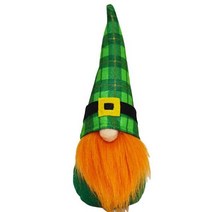 2021 세인트 패트릭스 데이 Tomte 그놈 얼굴없는 인형 아이리쉬 페스티벌 럭키 클로버 플러시 패트릭스의 날 파티 장식 선물, A_CHINA