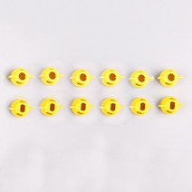 농업용 방재 드론 12 pcs licheng 스프레이 노즐 방제 농약 헬기 입제 살포기, 1022 플랫 캡 옐로우