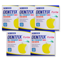 덴트픽스 포르테 치아교정기 틀니 전문세정제 32정 x 5통