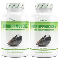 독일 비트포에버 Vit4ever Grunlippmuschel 고용량 뉴질랜드 초록잎홍합 추출물 600mg 365캡슐 2팩