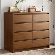 도토로 4단 와이드 서랍장 900 브라운, [단일상품]