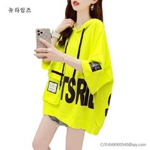 반팔 티셔츠 여 여름 루즈핏 여자상의 T-shirt 7B356