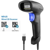 NT-1698W 핸드 헬드 무선 바코드 스캐너 및 NT-1228BL 블루투스 1D/2D QR 리더 PDF417 IOS 안드로이드, 02 NT-L5 Wired 2D