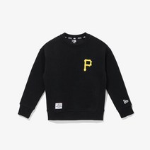 뉴에라키즈 [뉴에라키즈] MLB 레이즈드 임브로이더리 피츠버그 파이어리츠 맨투맨 블랙(13371320)