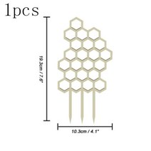 원예 용품 1/3pcs 나무 벌집 식물 등반 스탠드 크리 에이 티브 격자 등산 원예 Potting 고정 지지대, 02 1pcs