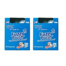 퍼지브러쉬 일회용 씹는칫솔 캡슐형, 20개입, 20개