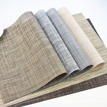 라온텐 테이블 식탁 매트 4P, 45x30cm, brown