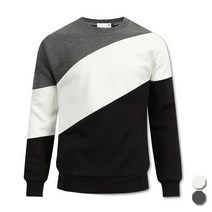 제이제이옴므 사선배색 네오프렌 맨투맨 J223BS1MT203