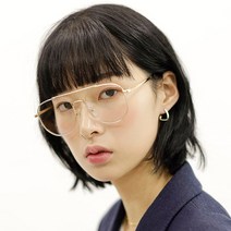 롸잇히어 남녀공용 레트로 메탈 다각 보잉안경테