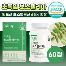 식약처 HACCP 인증 초록잎 보스웰리아 보스웰릭산 정 뉴질랜드산 관절 연골 무릎 골절 뼈 튼튼 에좋은 영양제 보수엘리아 보수웰리아 보스웰리스 보스윌리아, 60정X6통(6개월분)+굿즈앤라이프 사은품, 6개