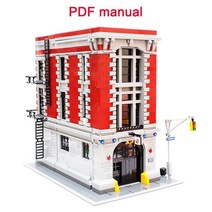 16001 고스트버스터 소방관 본부 4634 피스 빌딩 블록 브릭 키트 75827 호환 가능, 01 With PDF Manual
