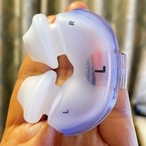 코골이 기구 성인 숙면 교정기 양압기 확장기 ResMed-S9/S10 인공 호흡기 에어핏 P10 오리지널 헤드 기어/실리콘 패드/프레임 짧은 튜브 전용 액세서리 완벽한 세트가 아, Cushion-L