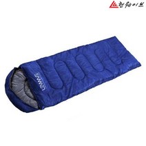 정품 런웨이브 하계용 사계절 침낭 차박 캠핑 텐트 경량 여름 비박 후드형 낚시 동계 이불, 네이비