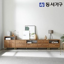 동서가구 솔트 올리비아 3000 높은 거실장 mnj030, 화이트
