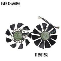 그래픽카드 팬 수리 부품 95mm original t129215su dc 12v 0 5a asus gtx760 780 780ti r9 280 290 r9 280x 290x r9, 세트