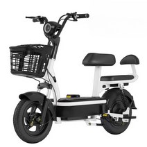 이륜 전동 스쿠터 전기 바이크 농촌 배터리 노인용, (블랙) 48V 20Ah