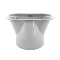 MILESEEY 편평한 입 공용영역 150mm 공기조화 배기 호스 연결관 부속품, 1개