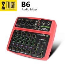디제잉장비 XTUGA 46 채널 미니 믹서 오디오 내장 사운드 카드 디지털 DJ 믹서 블루투스 USB 라이브 스트리밍 PC 녹음, 협력사, 1-B6