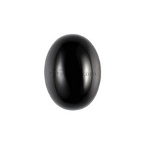 오닉스 캐보션스톤 타원 25x18mm 뒤가 평평한 캐보션, 단품