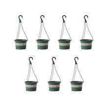 블루칩 플라스틱 행잉화분 7개, 플라스틱화분대형, 7개 걸이포함