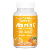 캘리포니아골드뉴트리션 비타민C 아스코르브산 Ascorbic Acid 90구미, 1개, 기본