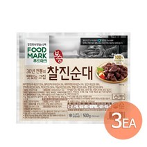 대상 푸드마크 찰진순대 500g x 3개