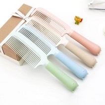 작은 여행 관광 가능 휴대용 긴머리 헤어 롤 투웨이 머리빗 비닐 두꺼운 335249818, 1122A 소프트 어린토끼 스타일리스