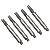 5pcs 탄화물 절단기 핸드 크랭크 전기 톱 체인 샤프닝 지그를위한 탄화물 버, 1개