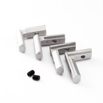 프로파일 브라캣 알루미늄 부품 1/10pcs T 슬롯 L 형 내부 코너 조인트 브래킷 패스너 EU 표준 2020 3030 4040 4545 나사 포함, [07] 10pcs 4040
