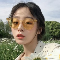 얼굴형에맞는안경 썬글라스 여성해변 빈티지 시크한스타일 둥근얼굴 적합 의 선 여자안경 작은얼굴 형화이트 변녀 썬스타일 미러패션