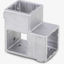 선반 진열대 만들기 작업 파이브 연결 캡 철물 DIY조립 소켓, 06)사각파이프중앙조인트50은색 4개