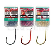 낚시 바늘 감성돔 전용 훅낚시 자작 채비 100개입, 금색2