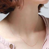 생일 목걸이 특별한 기념일 명품 로즈 체인 릴리 금 목걸이 14K