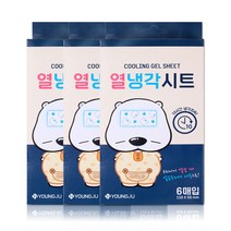 해호 곰탱이 열냉각시트 6매입, 3개