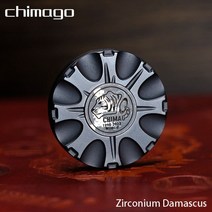 고급 피젯 큐브 스피너 어른 장난감 Chimago 하프틱 코인 성인용 스트레스 해소 완구 EDC 메탈, 03 Zirconium Damascus