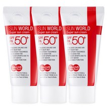 썬월드 수퍼 썬크림 워터프루프 50ml 3개