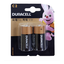 듀라셀 알카라인 건전지 C, 2개입, 1개