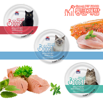 사조 옵티원 부스트 캔 닭안심과 연어 고양이 습식사료, 옵티원 부스트 닭안심+맛살 24개