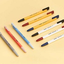 모나미 153 클립 볼펜 CLIP 0.5mm 0.7mm 1.0mm 낱개, 0.7레드