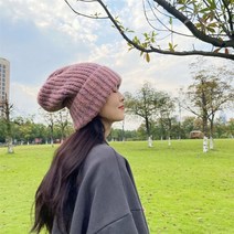 항암비니 암환자모자 항암치료 수면 등산용 두건 겨울 양모 큰 머리 둘레 니트 따뜻한 대형 스마스