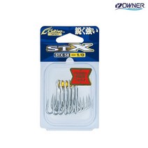 오너 트리플 루어바늘 삼발이훅 지깅낚시 1／0 STX-58