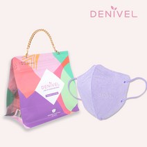 리빙투유 데니벨 컬러마스크 새부리형 2D KF94 도트백 패션, (공산품)퍼플30매, 데니벨라인업시그니처